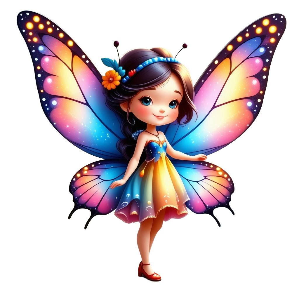 Enchanted Fairy with Butterfly Wings